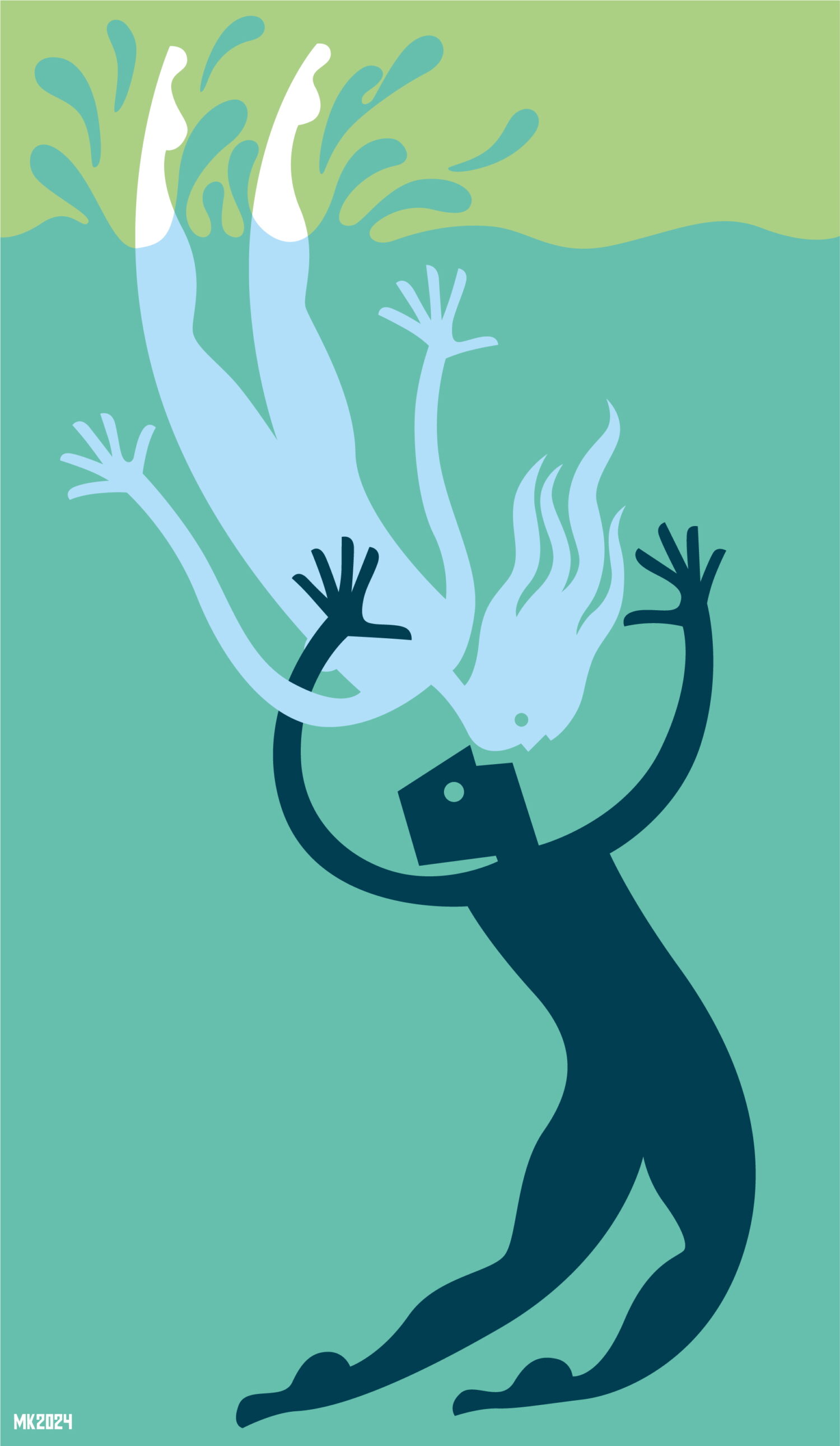 De liefde van Rosa (2024); zeefdruk