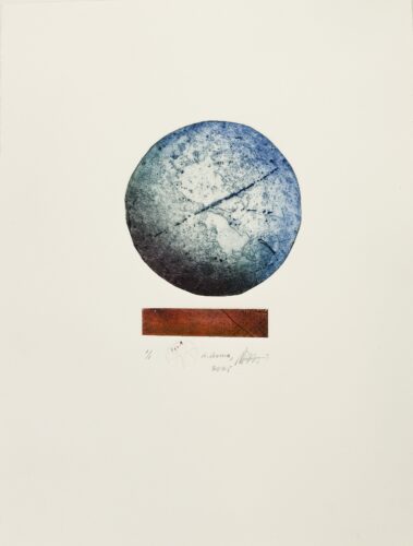 ‘Origin’ (2025); etching on hahnemühle 300 grams kupferdruck; ed.: 1/1; h 40 x w 30 cm