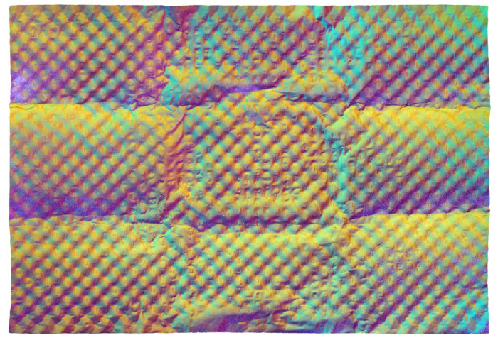 Untitled (from series 'Colorscapes') (2024); casein on paper; 38 x 26 cm