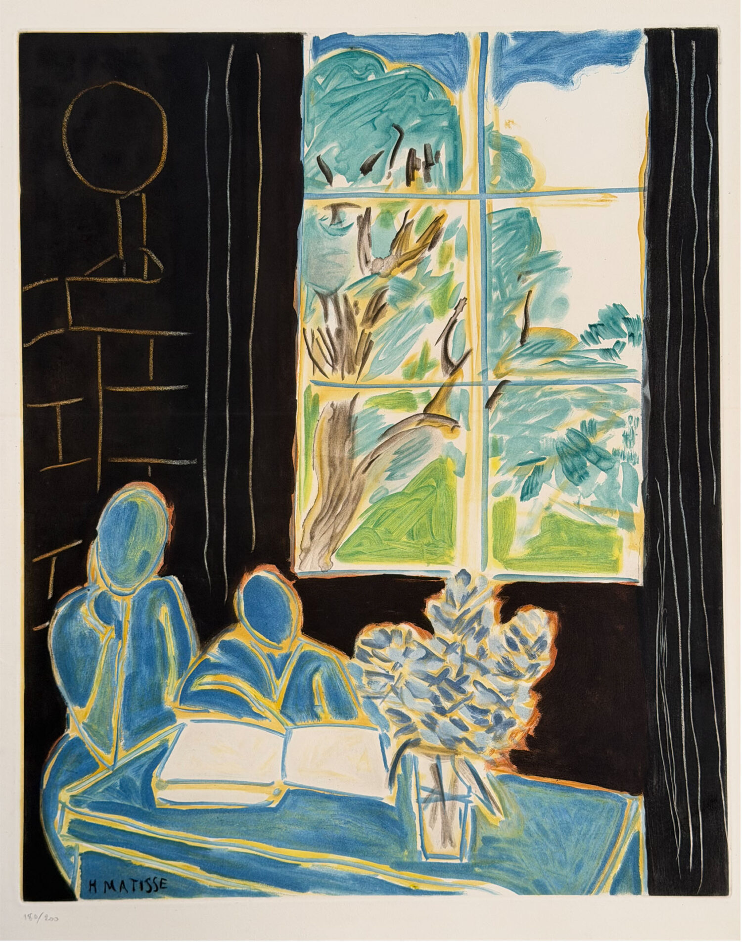 ‘LE SILENCE HABITE DES MAISONS’  (1947); Ets/Aquatint op Arches papier; Gesigneerd op de steen, genummerd in potlood; Oplage 200 exemplaren; Uitgegeven door Atelier Lacourière