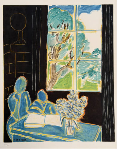 ‘LE SILENCE HABITE DES MAISONS’  (1947); Ets/Aquatint op Arches papier; Gesigneerd op de steen, genummerd in potlood; Oplage 200 exemplaren; Uitgegeven door Atelier Lacourière