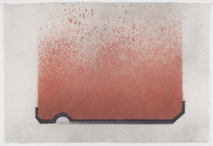 L'Avenc (2025); Gouache and Chinese ink on Japonese paper; 70x100cm