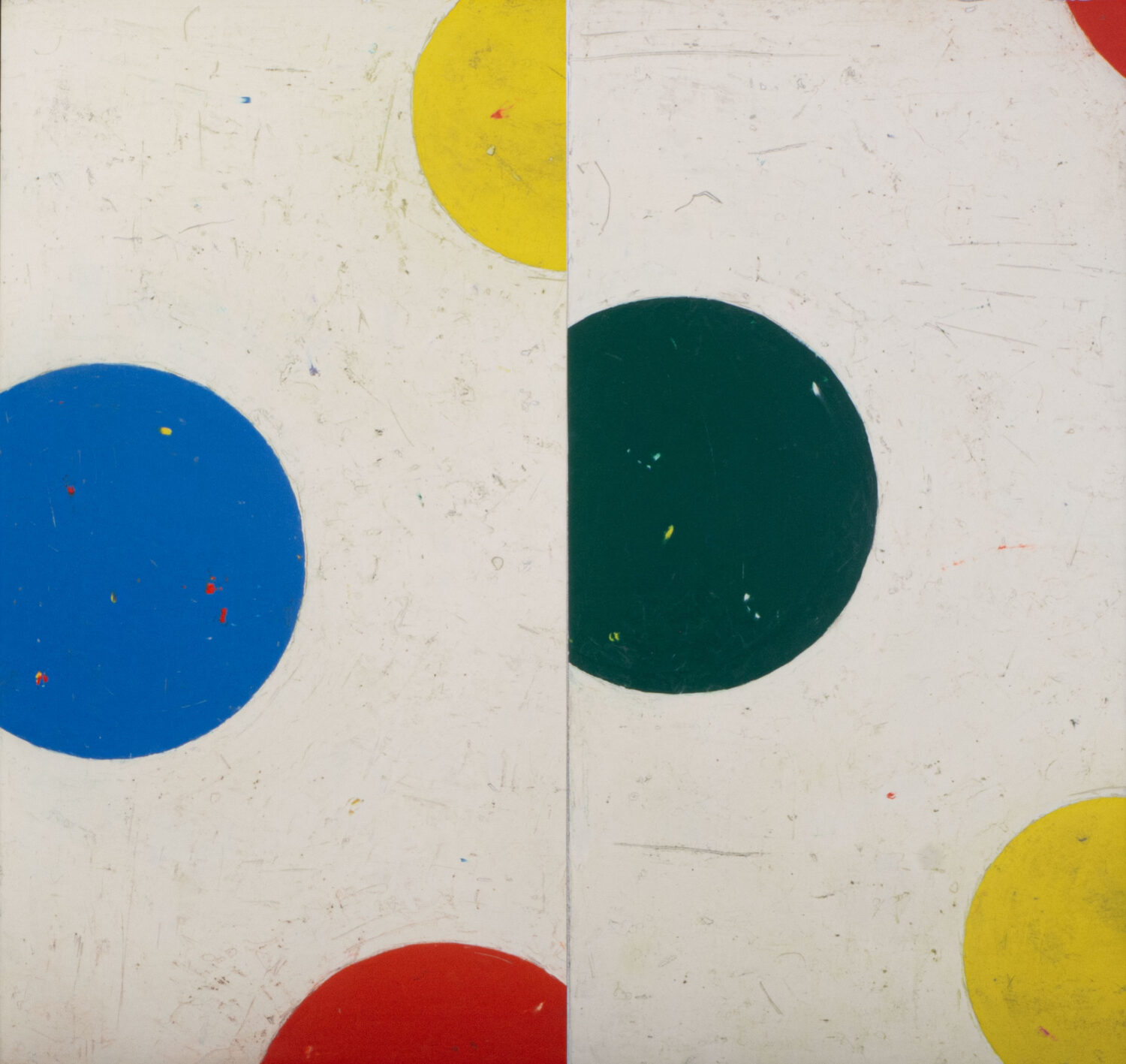 Parábola I (2025); Oil on paper; 69x71cm