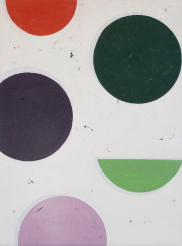 Parábola del sol III (2025); Oil on paper; 71.3x53.5cm