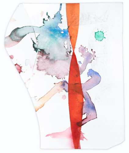 Untitled (2024); Watercolour and graphite on watercolour paper; 24 x 19.7 cm