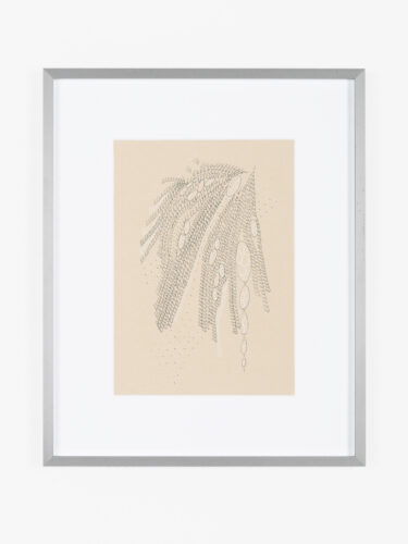 Floating Connections Beige #2 (2025); Fineliner on paper; 23 x 16 cm