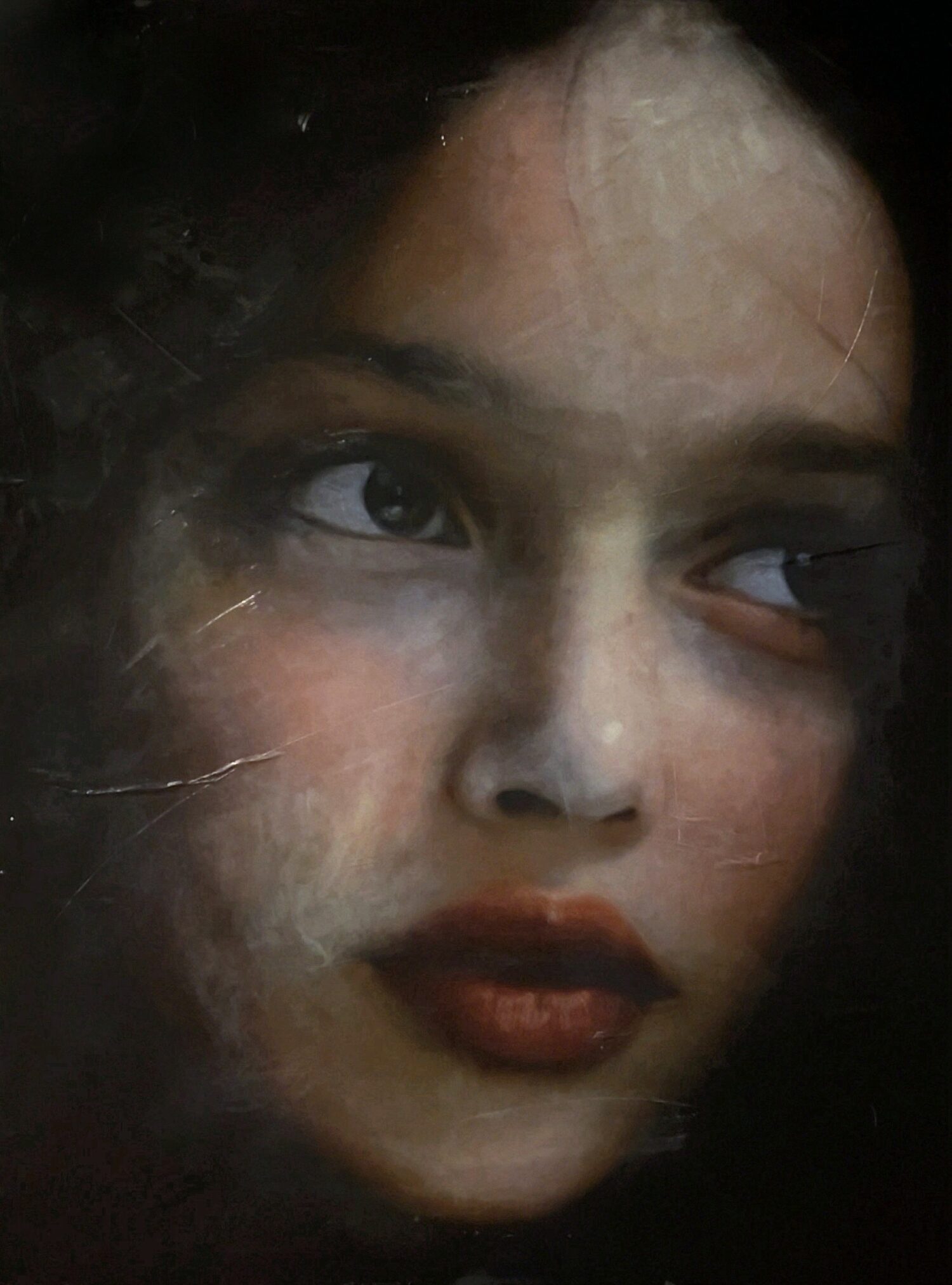 ZB Miller (2026); acrylic on paper on wood, 102 x 76 cm 