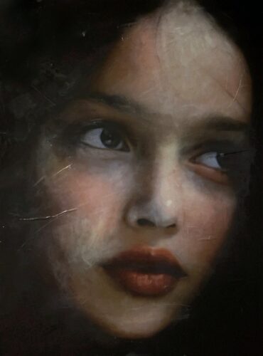ZB Miller (2026); acrylic on paper on wood, 102 x 76 cm 