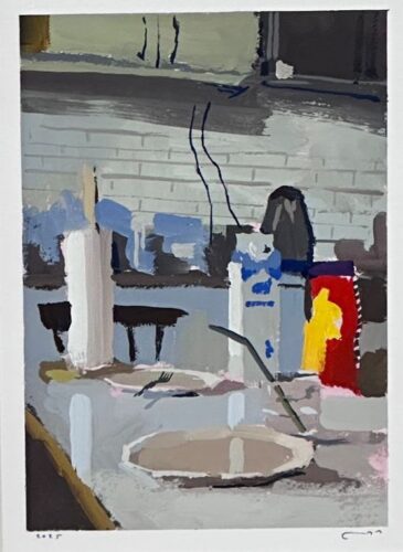 Untitled, 2025, gouache on paper,18 x 12 cm 