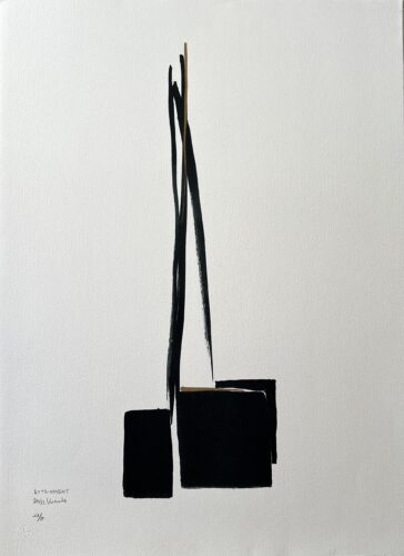 Attainment (2007); hand-coloured lithograph; No.23 of 35; 72x53cm