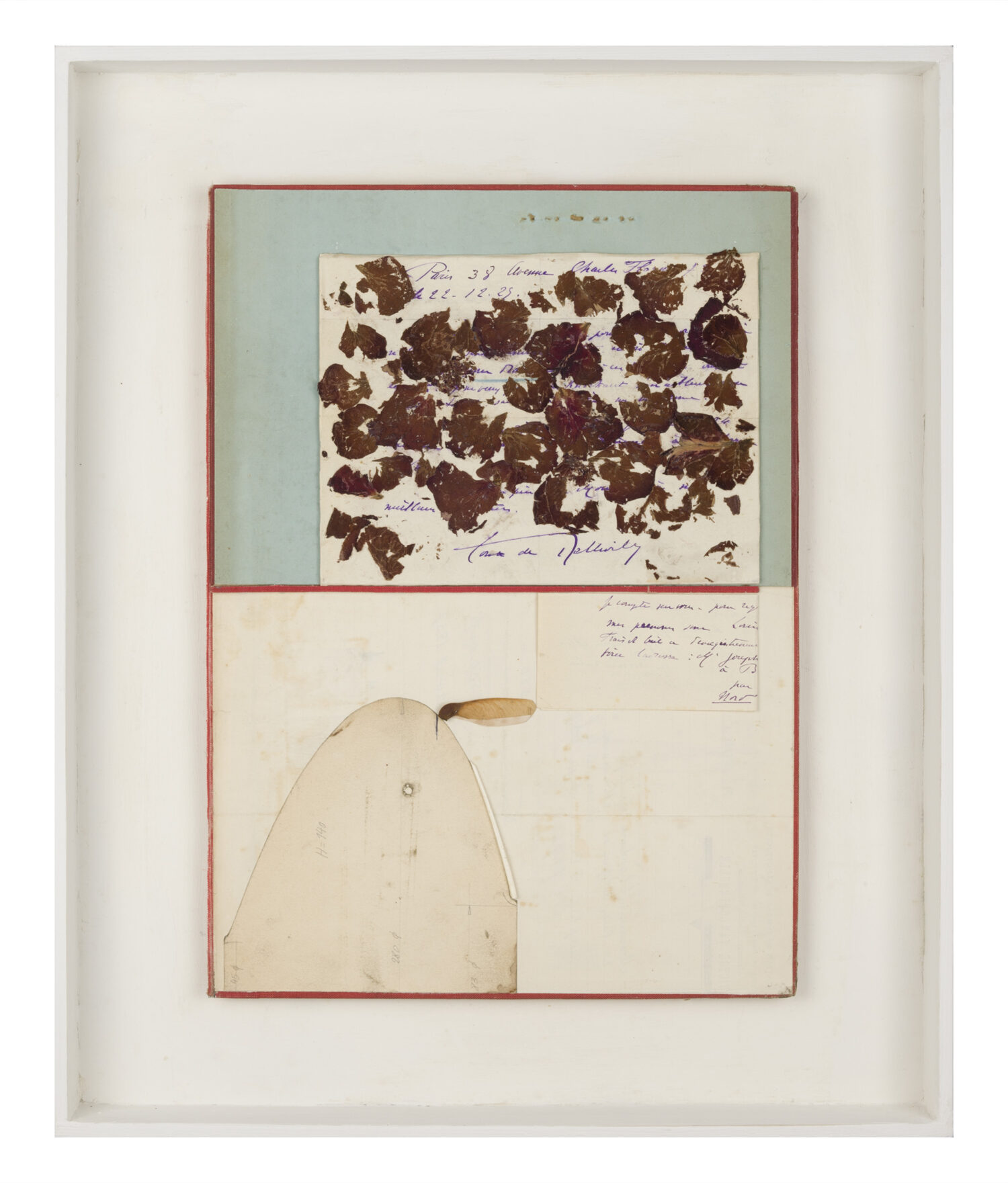 Brief aan William Faulkner 2 (2015); Collage; 53 x 44 x 6 cm
