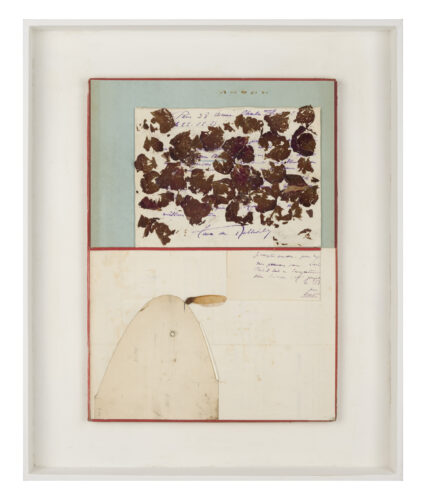 Brief aan William Faulkner 2 (2015); Collage; 53 x 44 x 6 cm