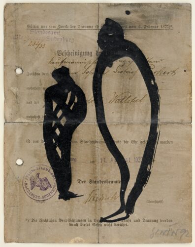 August1933 (1992); ink on paper; 21 x 16 cm