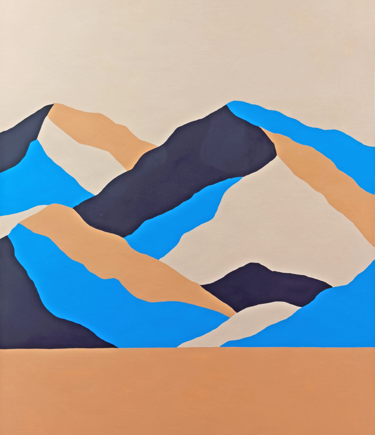 Weather report 3; Pencil and acrylics on paper; 92.5 x 117.5 x 4