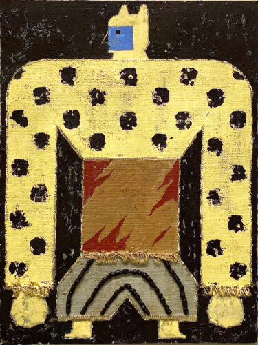 Soul Walker 11; gemengde techniek op papier; 72 x 93 x 5 cm