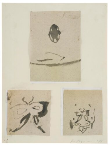 Tattoo (1998); Aquarel, gesigneerd en gedateerd; 39,5 x 30 cm