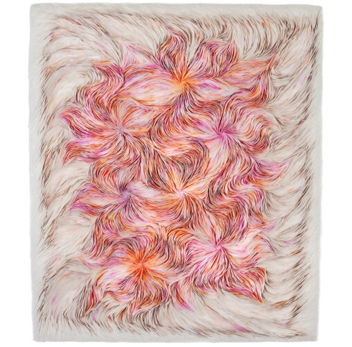 Florissant (2018), Calque papier en inkt, 120 x 140 cm