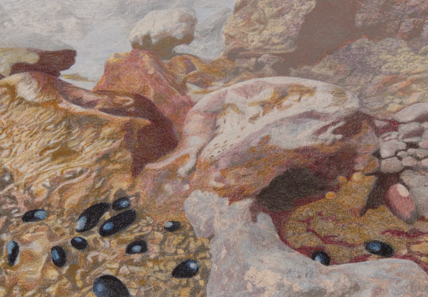 Kosmos XLIII (2024); kleurpotlood; 19 x 26 cm