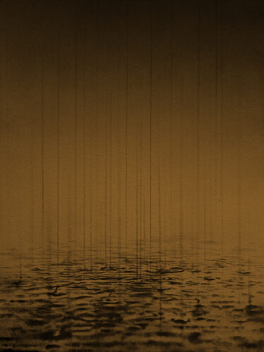  Rain, acryl op carton board, 60 x 80 cm