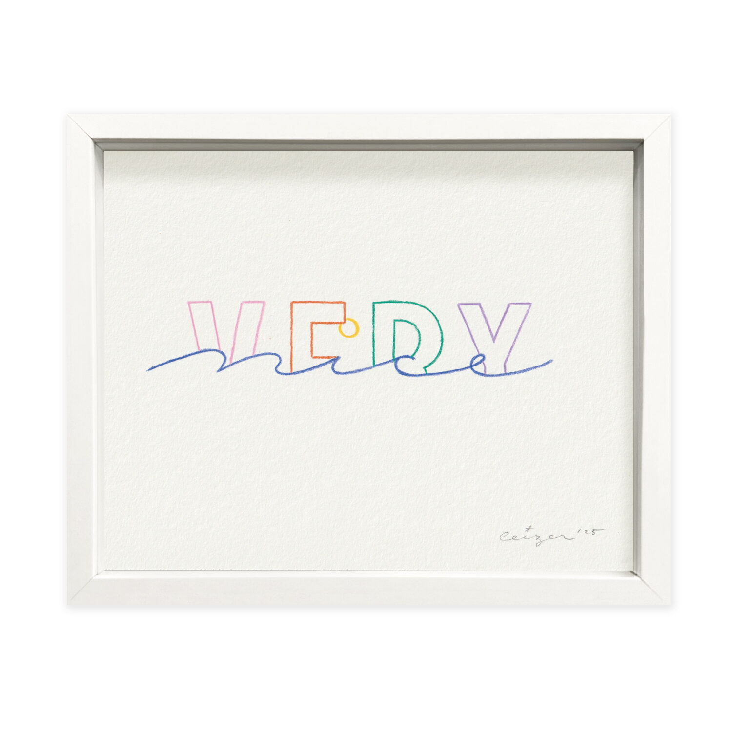 Very nice 4 (2025); Colored pencils on paper; Unique artwork, signed by the artist; 24 x 18 cm