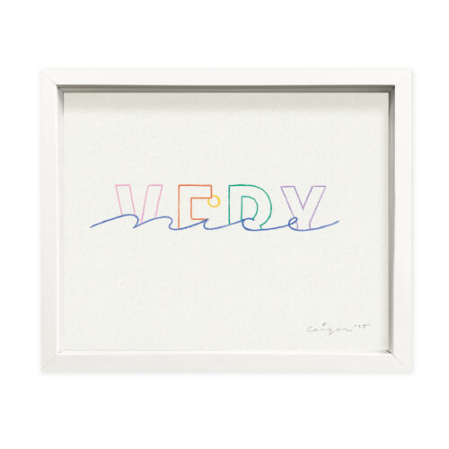 Very nice 4 (2025); Colored pencils on paper; Unique artwork, signed by the artist; 24 x 18 cm