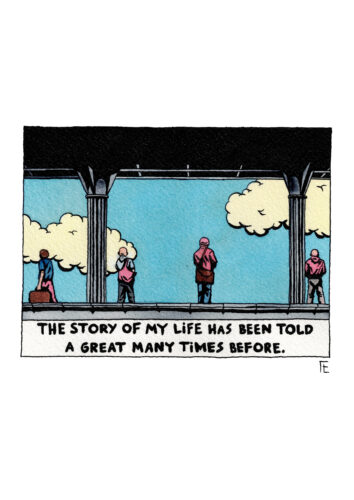 Unprovoked Thoughts (2022); Originele tekening; A4